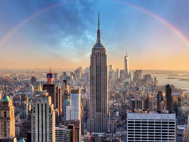 Horizonte de nova york estados unidos